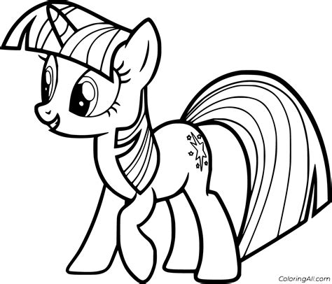 twilight ausmalbilder|Twilight Sparkle Coloring Pages (Free PDF。